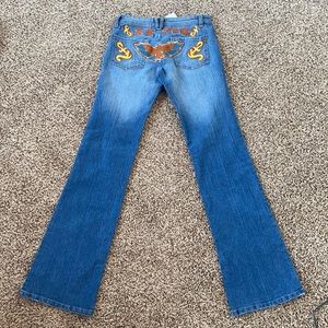 Custom jeans embroidered